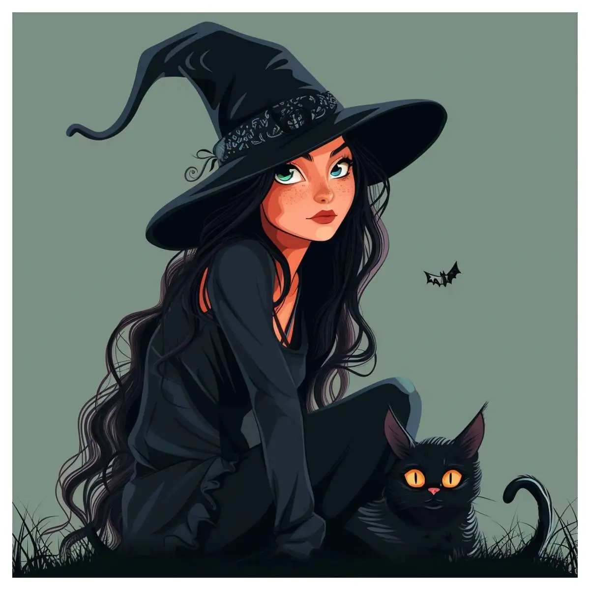 1pc 30X30CM/11.8inch Halloween Witch cross stitch Kit DIY kit 11CT/14CT Full Embroidery Eco-cotton Thread for gift