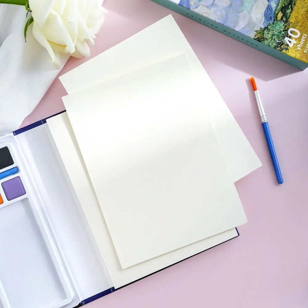 ورق ألوان مائية احترافي بحجم A3 مع صبغ/فرشاة سميكة للرسم المفكرة الفنية كراسة الرسم للسفر #1