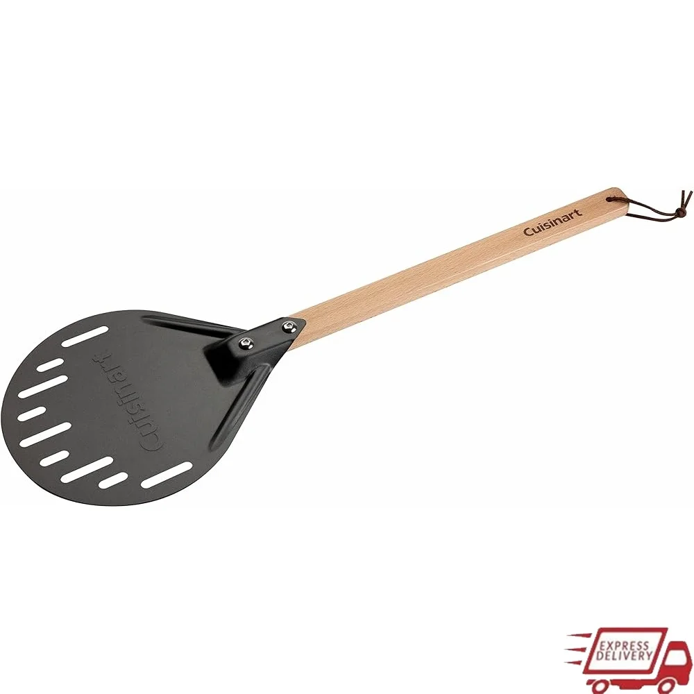 

Non-Stick Pizza Peel Aluminum Paddle with Wooden Handle 7 Inch Wide Even Cooking in Portable Oven 21.9 x 7.2 x 0.75 Inch