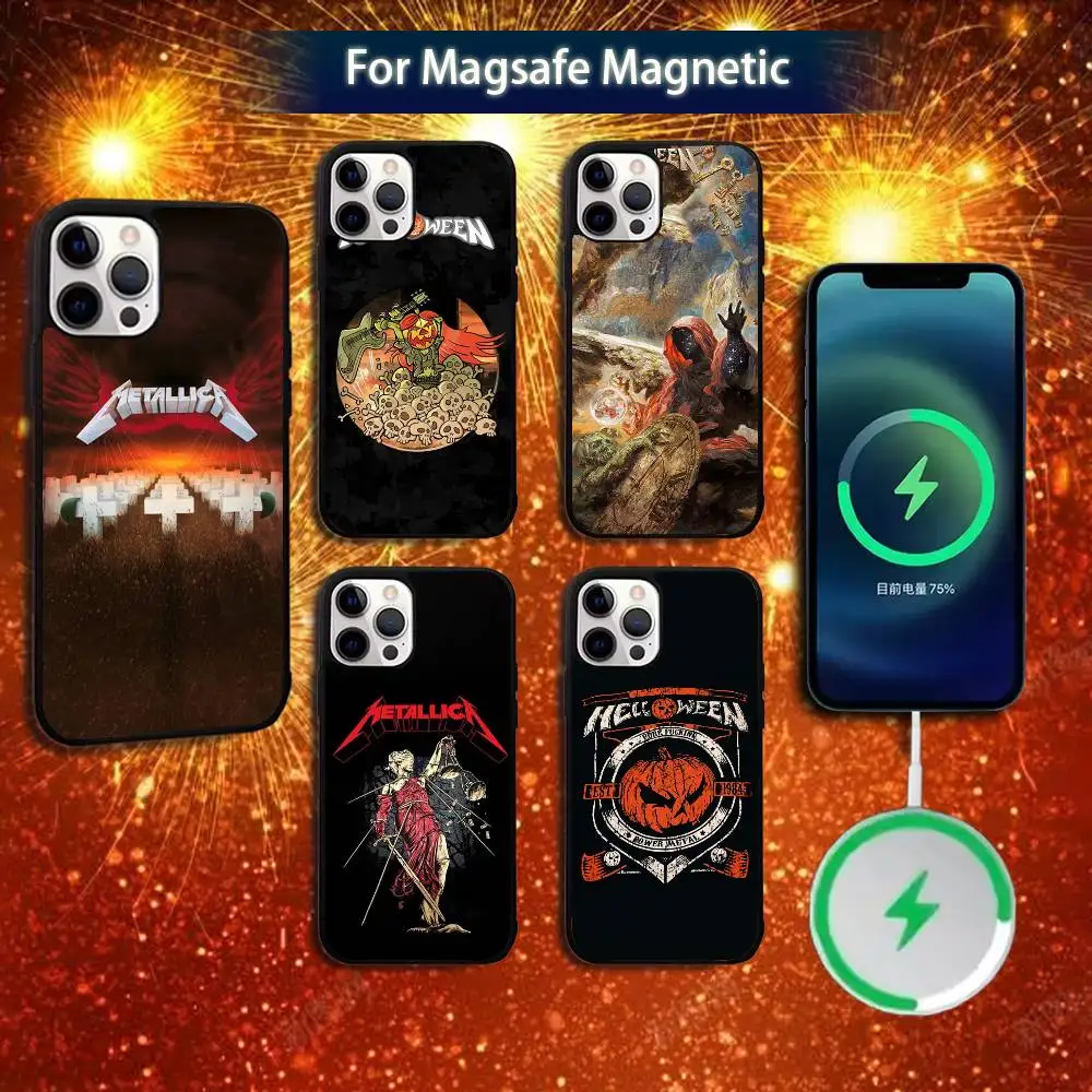 

Helloween Band Phone Case For iPhone 16e,16,15,14,13,12,11,Plus,Pro,Max,Mini Magsafe Magnetic Wireless Charging