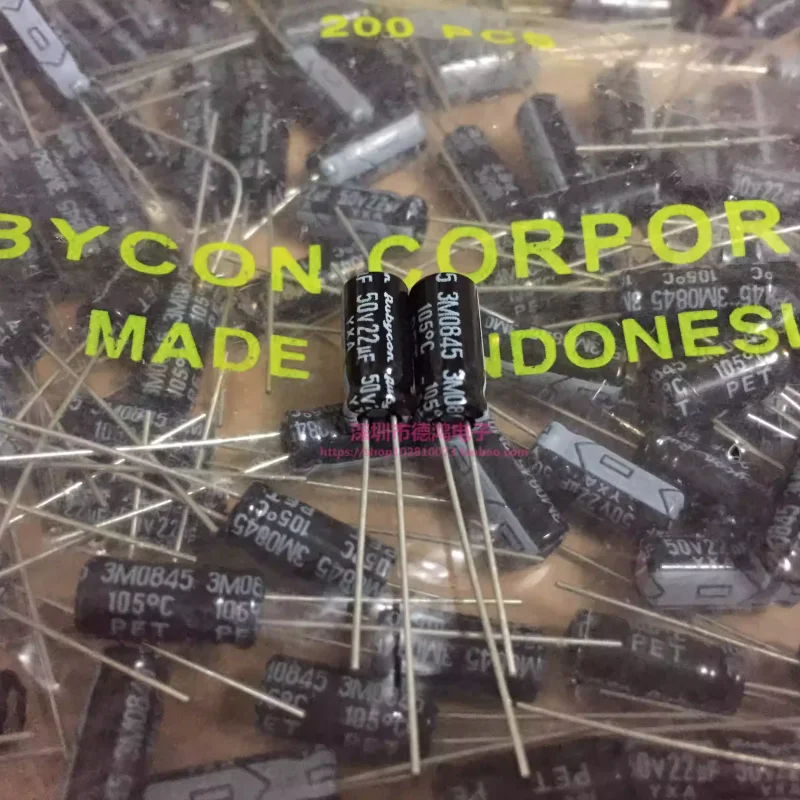 10-100PCS Imported original 50V22UF 5X11 Ruby YXA series 50YXA22MEFC 22UF50V