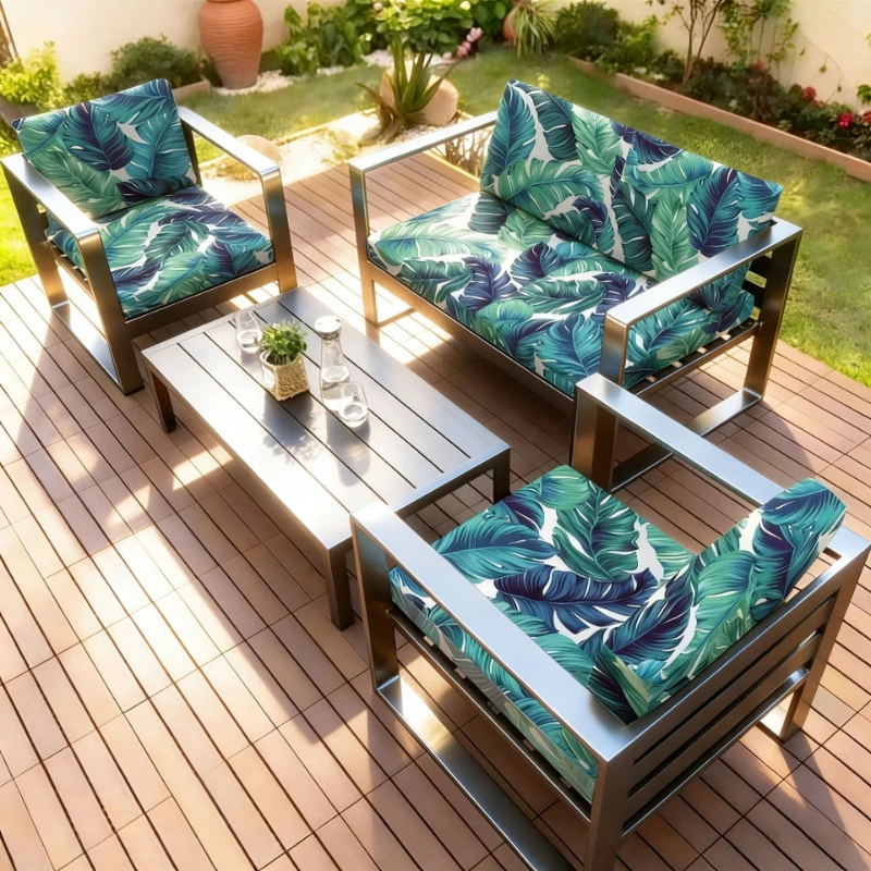 Printed Sofa Cushion Cover Outdoor Garden Villa Patio Sun Protection Outdoor Leisure Seat Cover for Courtyard Furniture 2026