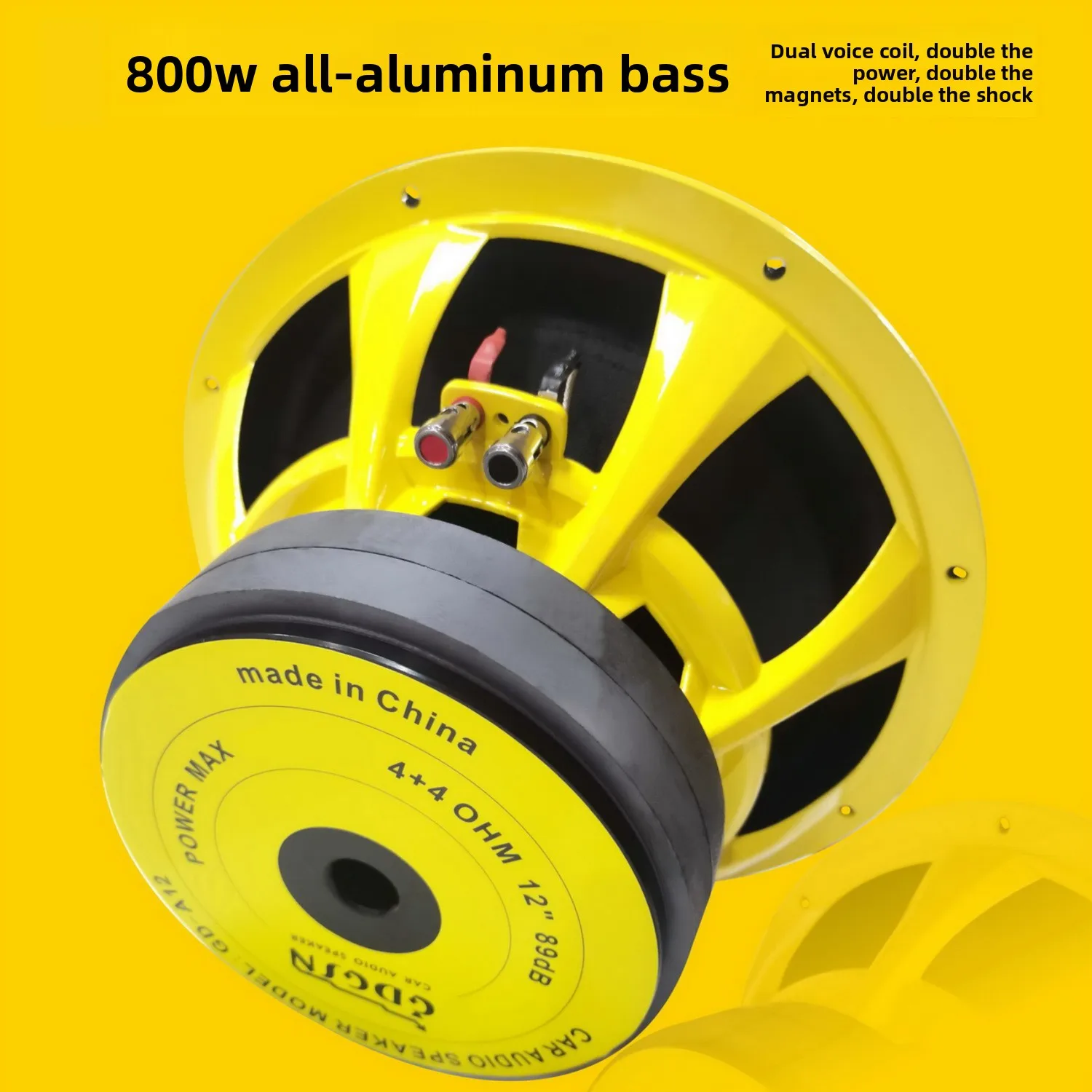 12 inch subwoofer dual voice coil dual magnet 800W high-power car home speaker unit car mounted