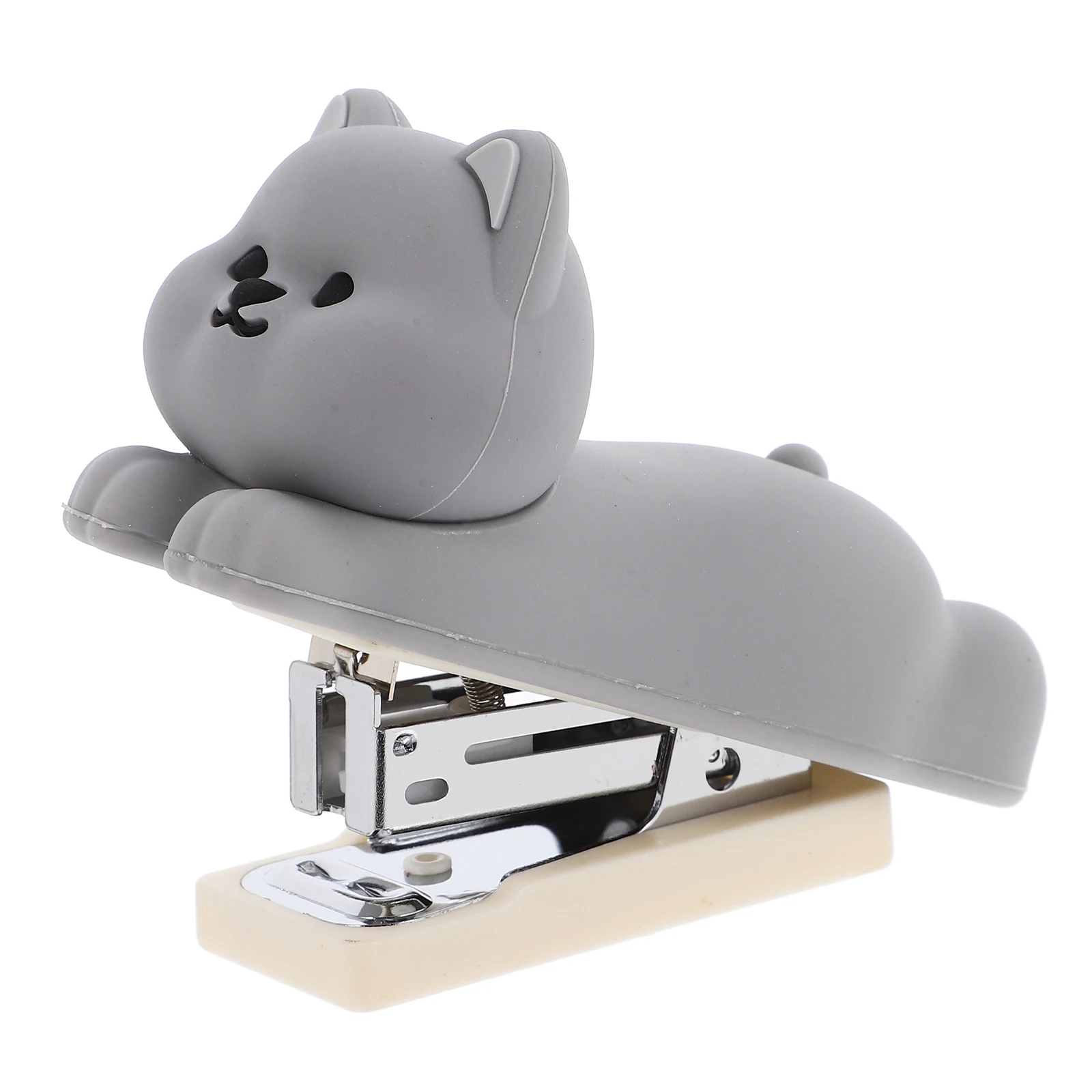 

1PC Cute Puppy Stapler PVC Silicone Desktop Cartoon Office Supplies Portable Mini Heavy Duty Staplers for Desk Documents