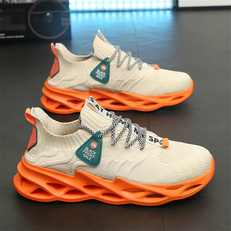 

Hot Sale Fashion Men's Sports Sneakers Big Size 46 Breathable Trainers Shoes Light Running Shoes Men Zapatillas Running Hombre