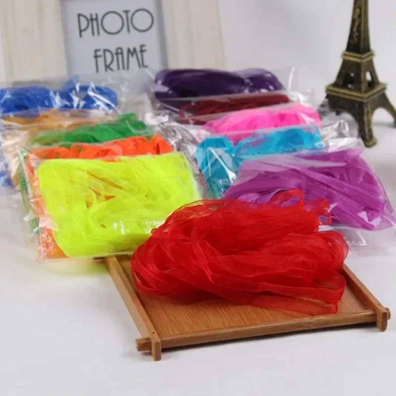 Hot Sale (10 Meters/Lot) 1/4''(6mm) Organza Silk Satin Ribbon Wedding Decoration Gift Wrapping Christmas New Year DIY Material