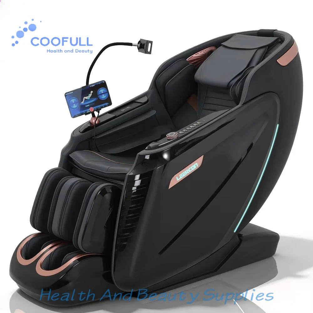 Coolfull Full Body Massage Chair 4D AI SL Track Zero Gravity Recliner Voice Control Graphene Heat Bluetooth Body Scan Shiatsu