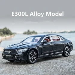 1:24 Benzs classe E E300L modello di auto in lega di alta simulazione diecast veicoli giocattolo in metallo modello di auto collezione di luci sonore regali