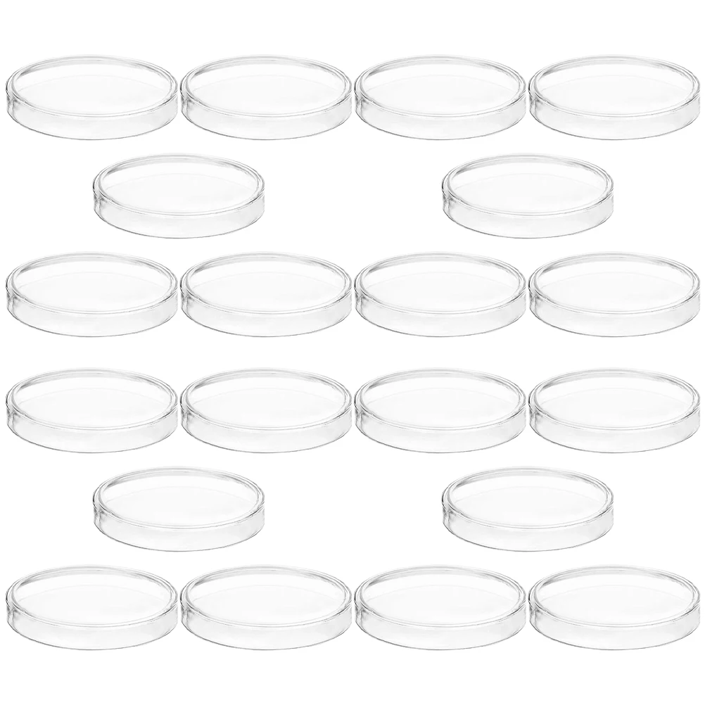 

20 Pcs 60mm Petri Dish Plates Lightweight Chemistry Experiment Tools Laboratory Supplies Plastic