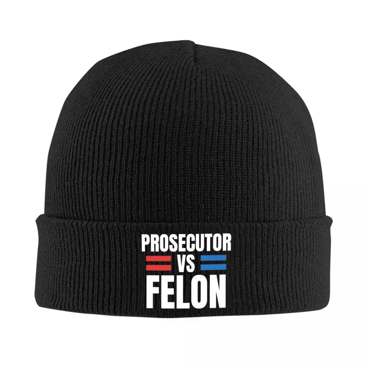 Prosecutor Vs Felon Kamala Harris 2024 Bonnet Hats Knit Hat Female Male Vintage Elastic Beanie Hats Spring Hippie Design Cap