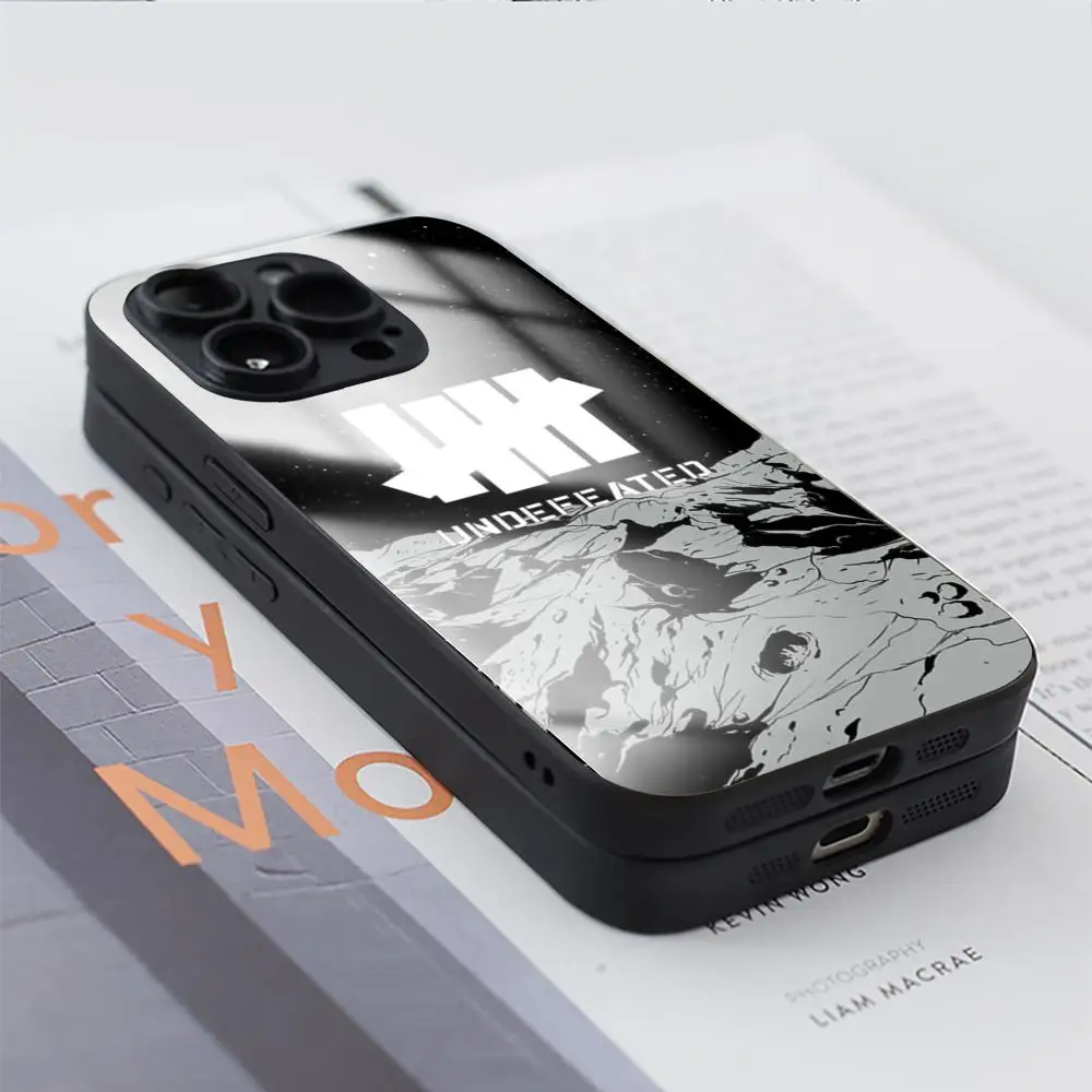 Fashion cool Undefeated logo hip-hop Phone Case For iPhone17 Air 16 e 15 14 13 12 11 Plus Mini Pro Max Glass Magnetic Case view 2