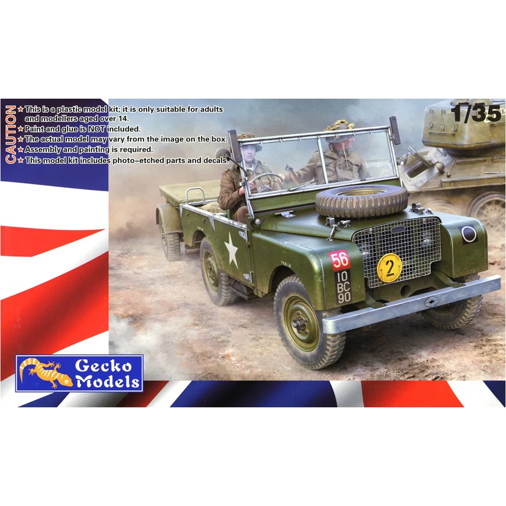 Gecko 35GM0076 1/35 British Army FV18001 Mark I 4x4 Utility Vehicle w/10-cwt Plastic Building Hobby Craft Assembly Model Kit