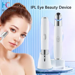 New IPL Vibration Eye Massager Anti Dark Circle Blue Light  Anti Wrinkle Eye Massage Pen Hot Compress Eye Beauty Care Device