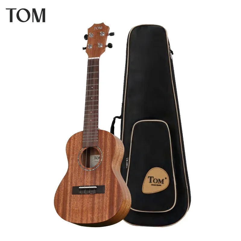 TOM Mahogany Ukulele Kit: 21 & 23 Inch Beginner Set with Gig Bag, Strap, Strings & Tuner