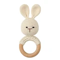 beige bunny rattle