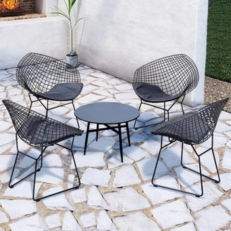 Garden Metal Furniture Lounge Outdoor Plastic Chair Wicker Chairs Terrace Patio Beach Chaise Camping Pliable Rocking Swings Set