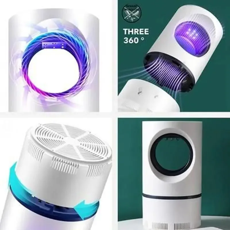 Mosquito Repelente Luz LED, Inalação Anti-Mosquito Lâmpada, USB, interior Fotocatalisador, Mudo, Novo