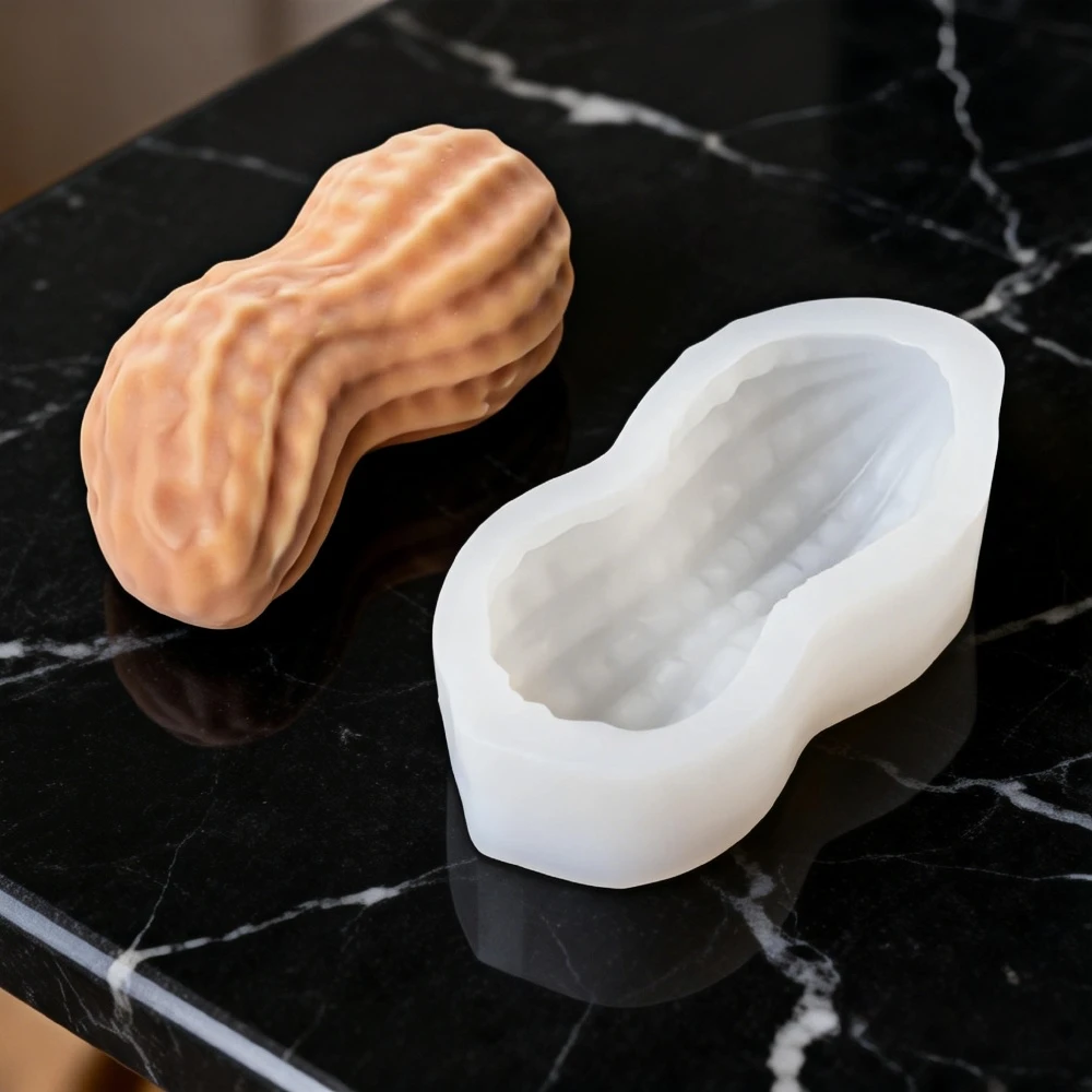 Moule en silicone alimentaire pour gâteau mousse, savon, chocolat, design cacahuètes à cellules individuelles, outils de cuisson pour desserts de cuisine