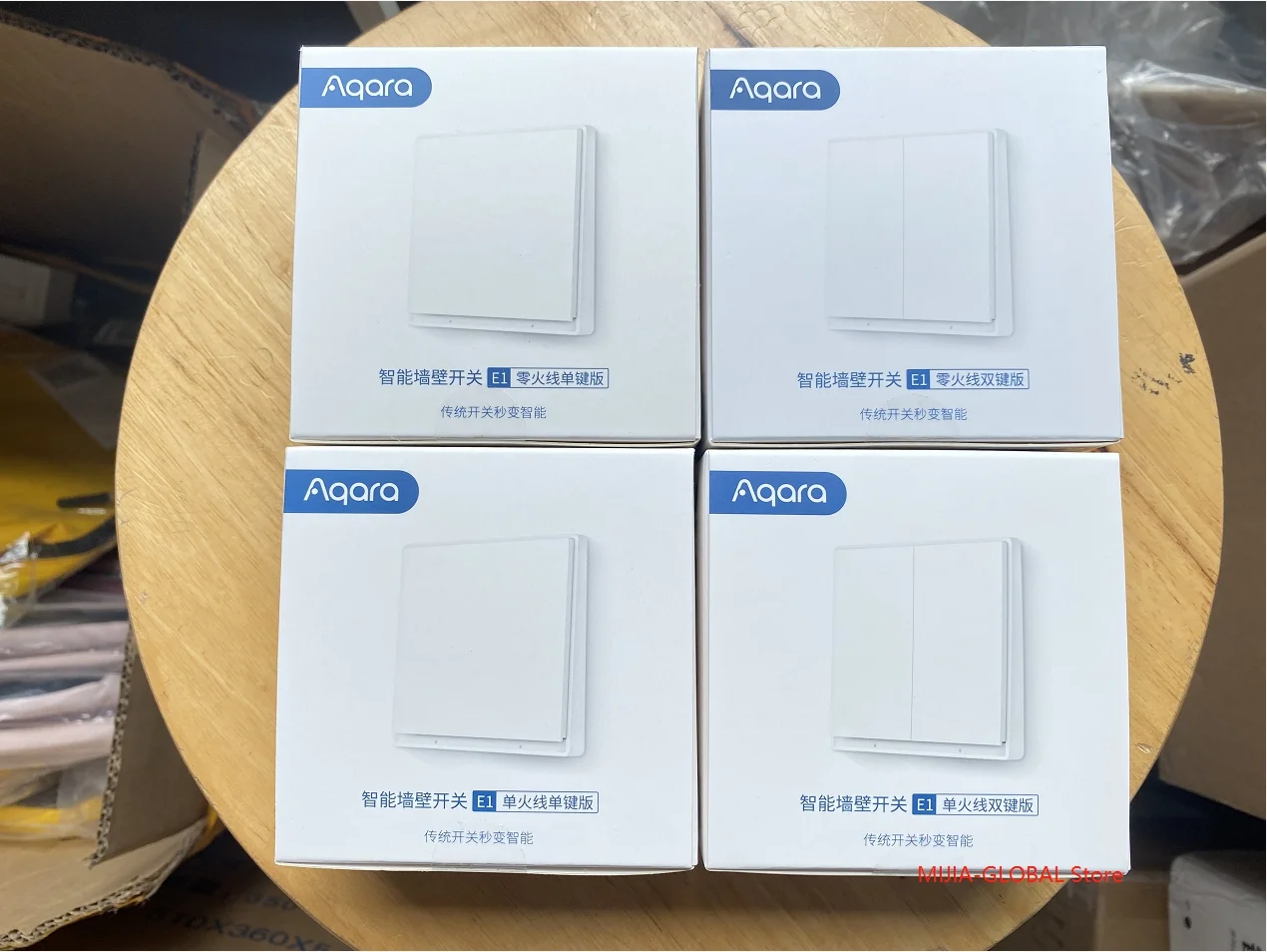 2022 Aqara E1 스마트 벽 스위치 버전, 샤오미 무선 스위치, 지그비, 중립 원 키 유무, 원격 제어, Mi Home Homekt 앱