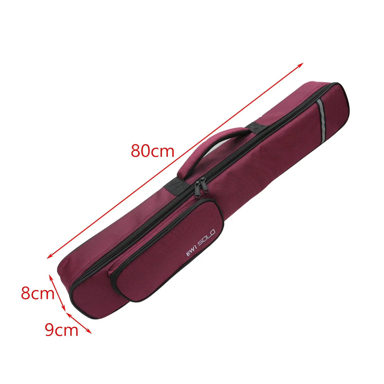 Soprano Saxophone Clarinet Case Water Resistant Music Instrument Storage Bag Portable Sax Gig Bag Carry Case for Stage Travel