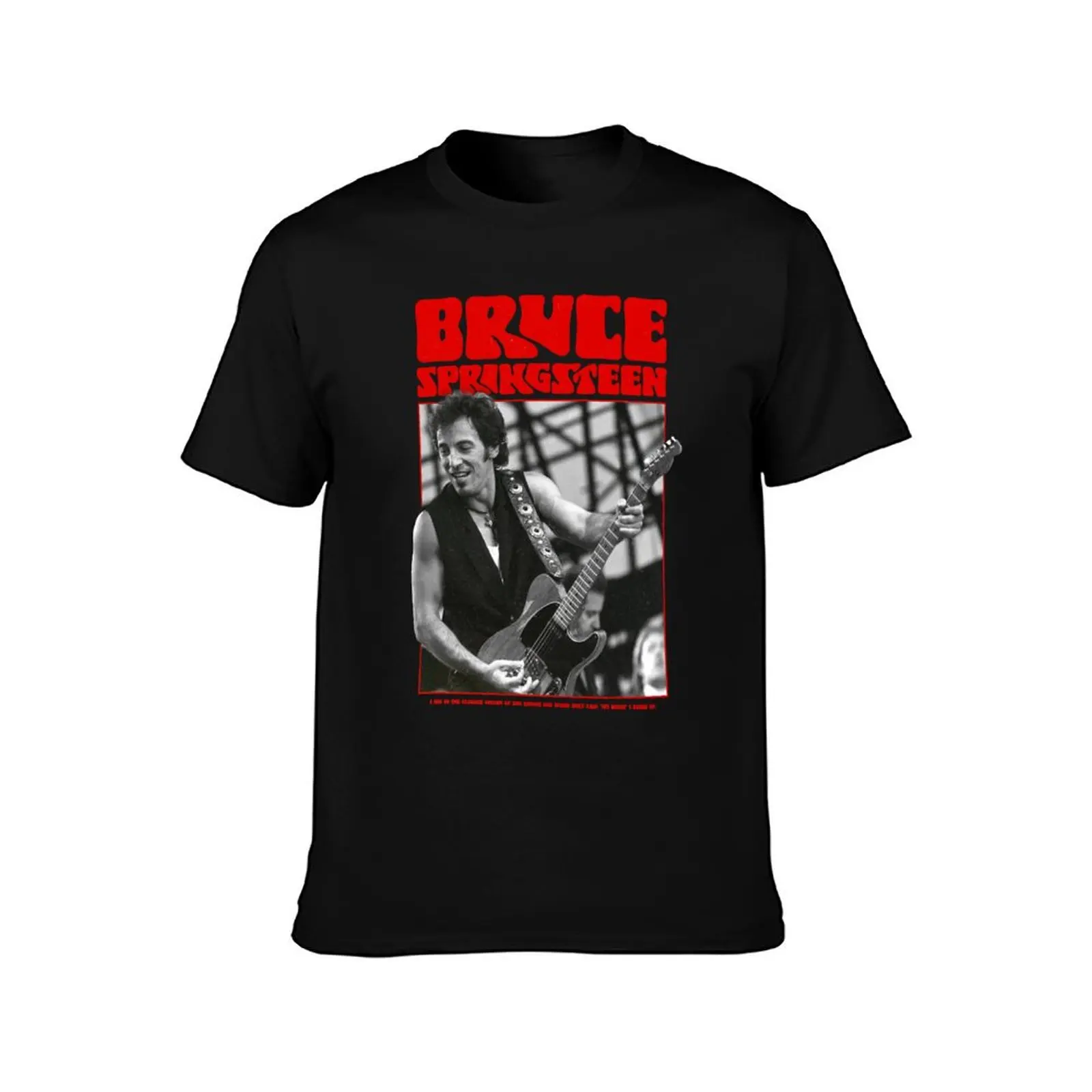 Bruce Springsteen T-Shirt Summer Casual Cotton Tee Oversized Streetwear Tops Vintage Graphic Print Loose Fit Short Sleeve