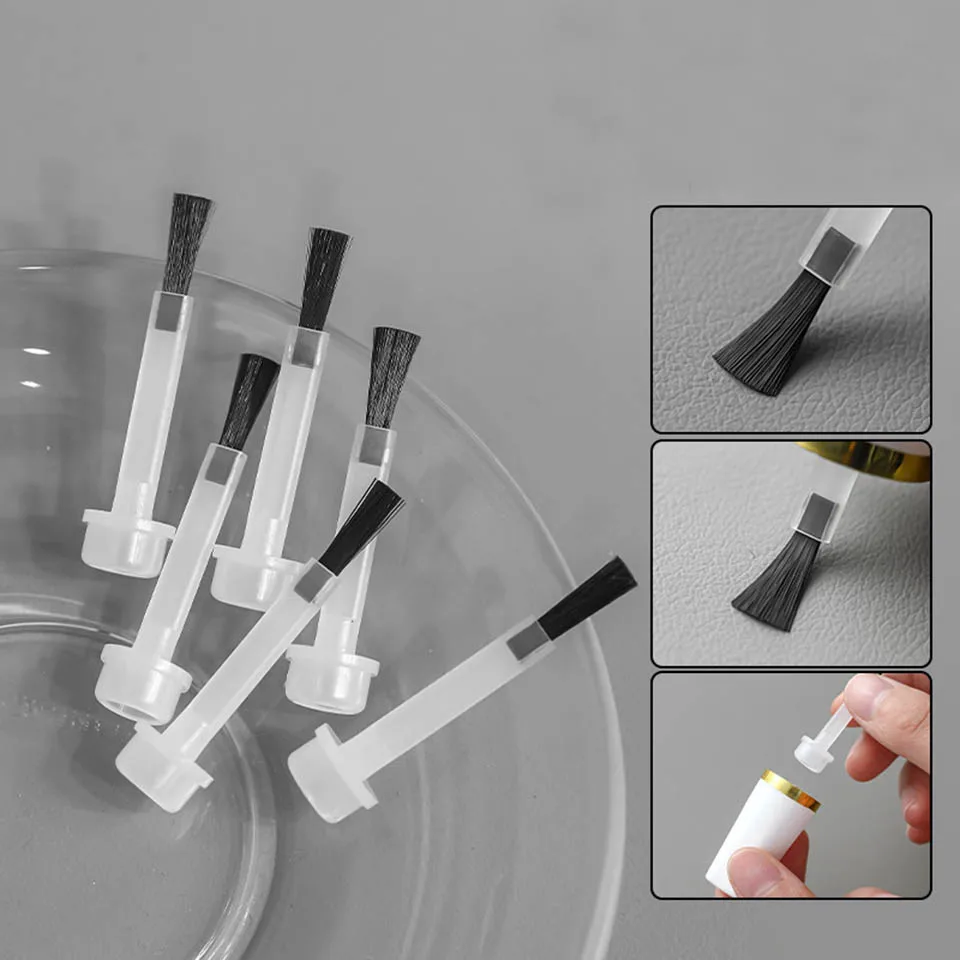 

20pcs 11mm Nail Gel Polish Replacement Brush Soft Brush Bristles Head Liquid Applicators Applicator Brushes Manicure Tool