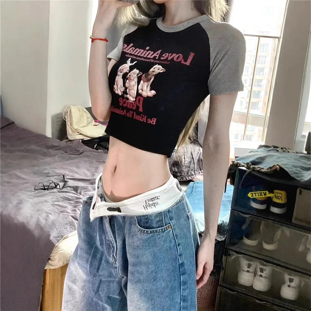Vintage Jeans Design Sense Waist Cuff Loose Wide-leg Trousers Simple Casual Straight-leg Pants Ins
