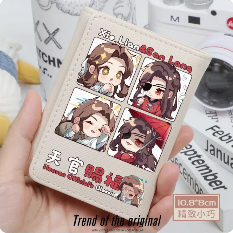 Anime Tian Guan Ci Fu Xie Lian Fashion Wallet PU Purse Card Coin Hasp Money Bag Cosplay Gift B593