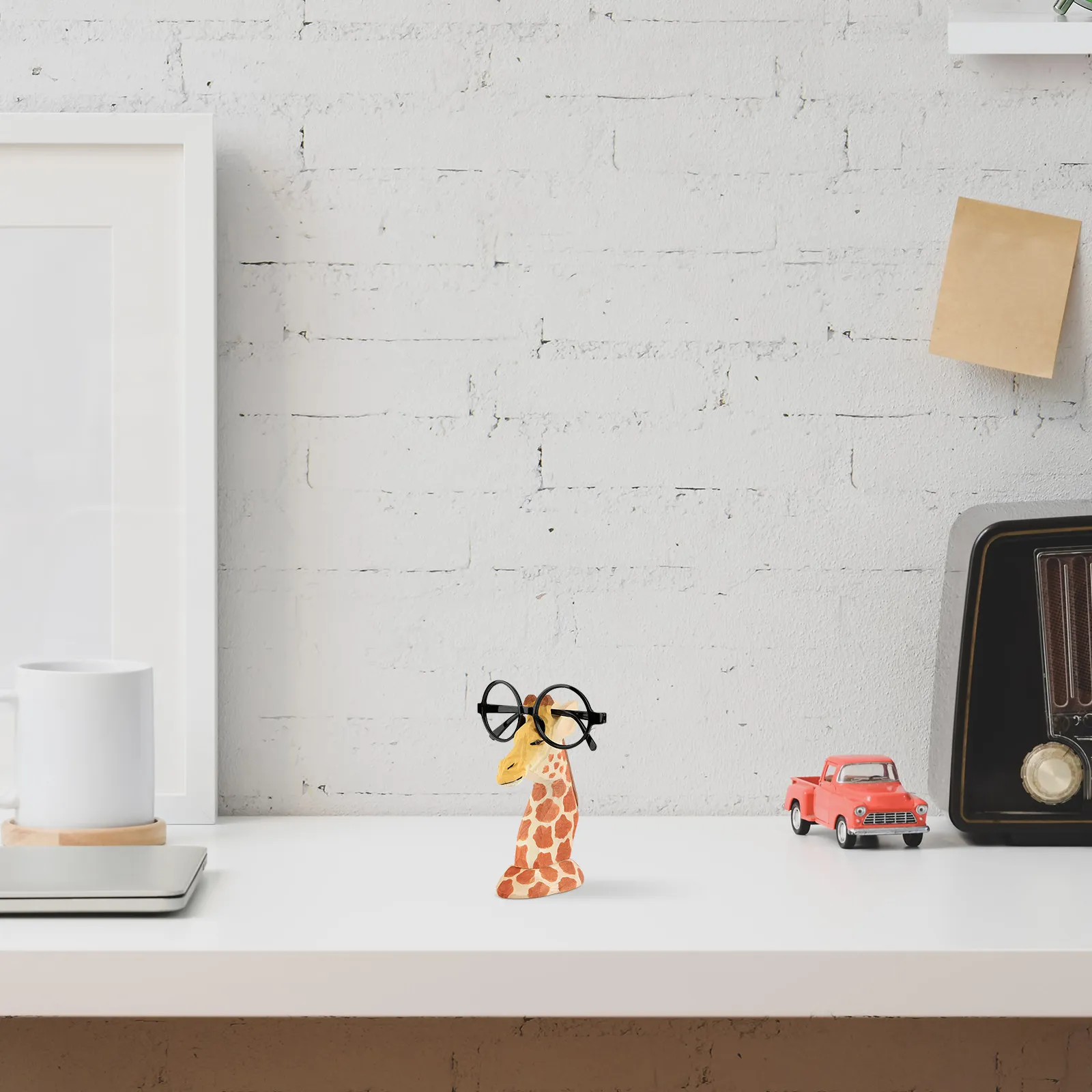 Giraffe Modeling Eyeglasses Shelf Handcrafted Wooden Eyewear Support for Spectacles Sunglasses Home Decorative Craft Desktop