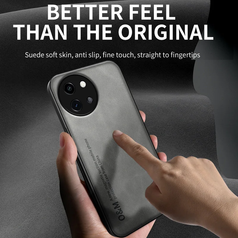 For Vivo Y200T Чехол для Skin Feel Shockproof Matte Leather Case Soft Back Cover Funda For Vivo Y200T