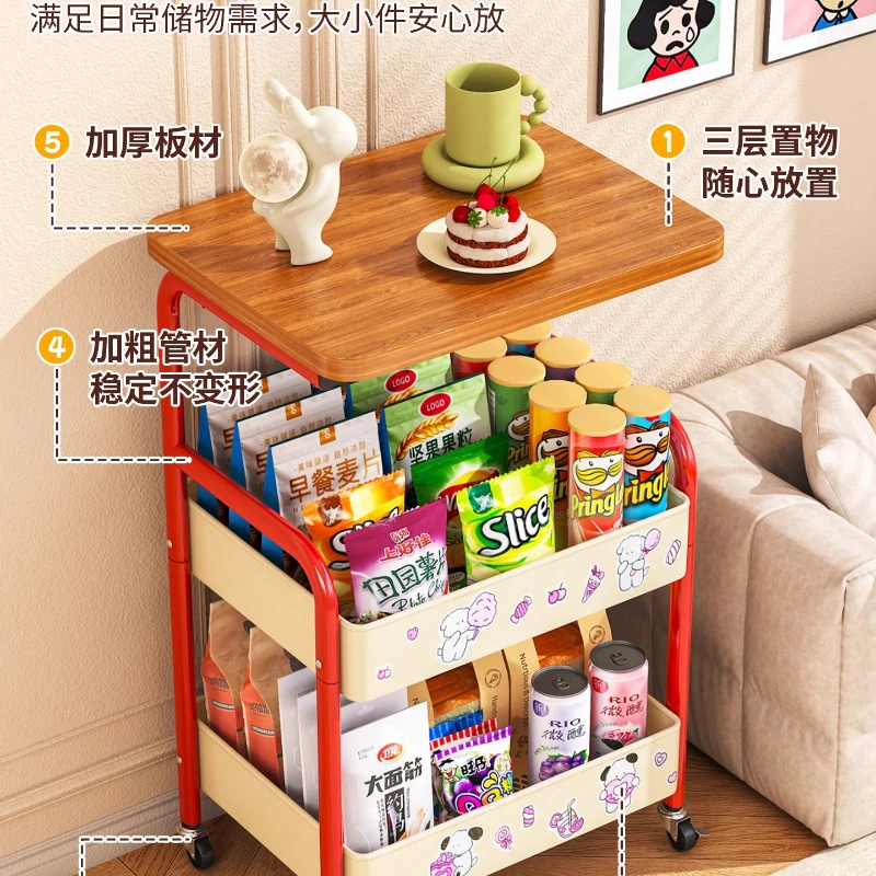 الدوبامين عربة الوجبات الخفيفة تخزين الرف غرفة المعيشة الطابق الدائمة أريكة متنقلة السرير وحدة التخزين كاريلو مانيكير الأثاث