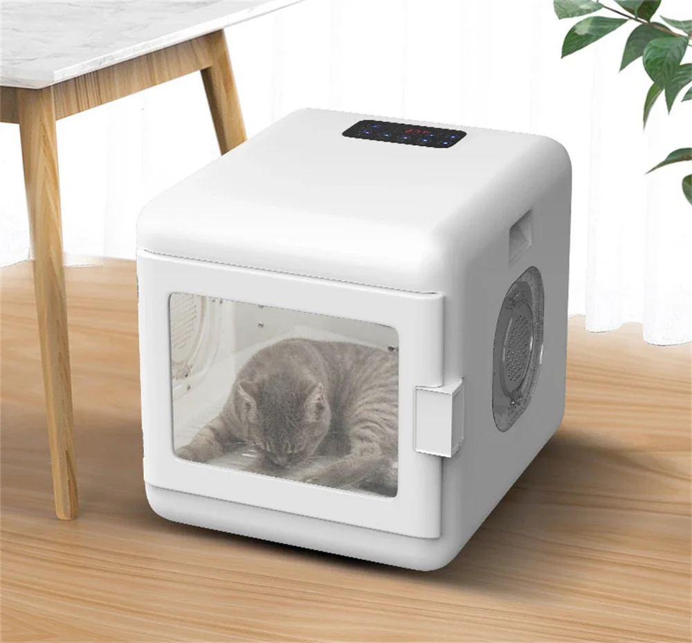 2026 DAWU Automatic Pet Dryer Box Small Dog Cat Dryer Smart Pet Hair Dryer Pet Store Equipment DWC160002