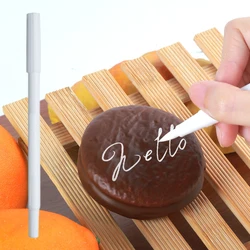 Edible Pigment White Pen Brush Fondant Cookies Baking Color Pens DIY Drawing Biscuits Cake Decorating Painting Hook Coloring Pen