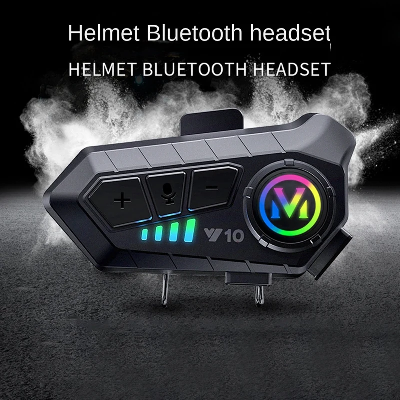 Y10 Motorcycle Helmet Bluetooth Headset Car Bluetooth Headset Super Long Battery Life Waterproof Universal Easy To Use