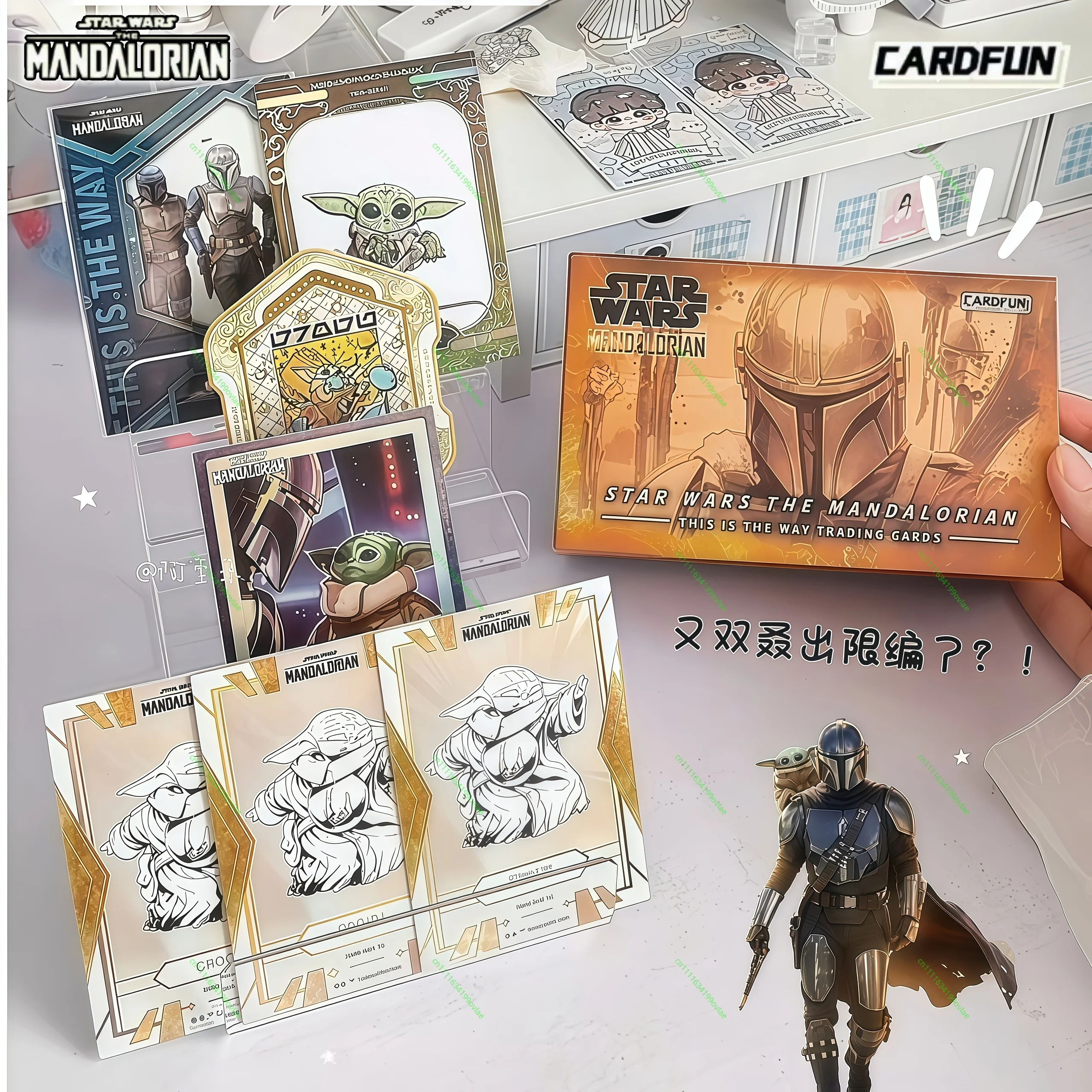 cardfun-star-wars-the-mandalorian-this-is-the-way-scatola-booster-di-carte-collezionabili-ufficiali-hobby-collezione-esposizione-regalo