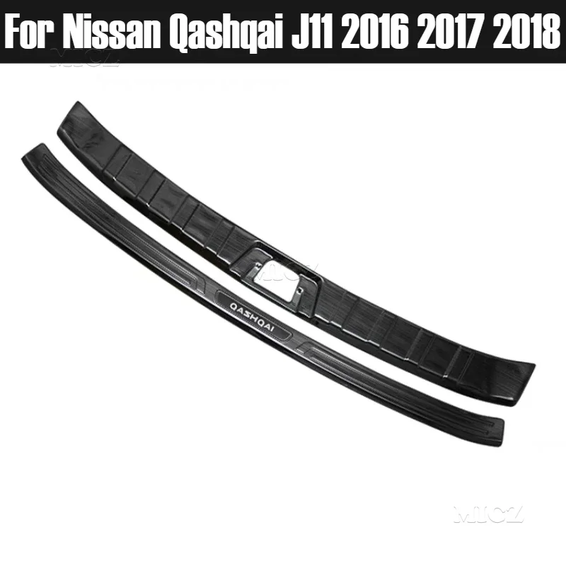 

Car Accessories For Nissan Qashqai J11 2016 2017 2018 Stainless Steel Rear Bumper Protector Sill Trunk Tread Plate Trim