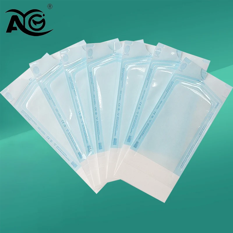 

AG 200Pcs/Box Self-Sealing Sterilization Pouches Disposable Dental Sterilization Bags Storage Bag Dentistry Materials Tools