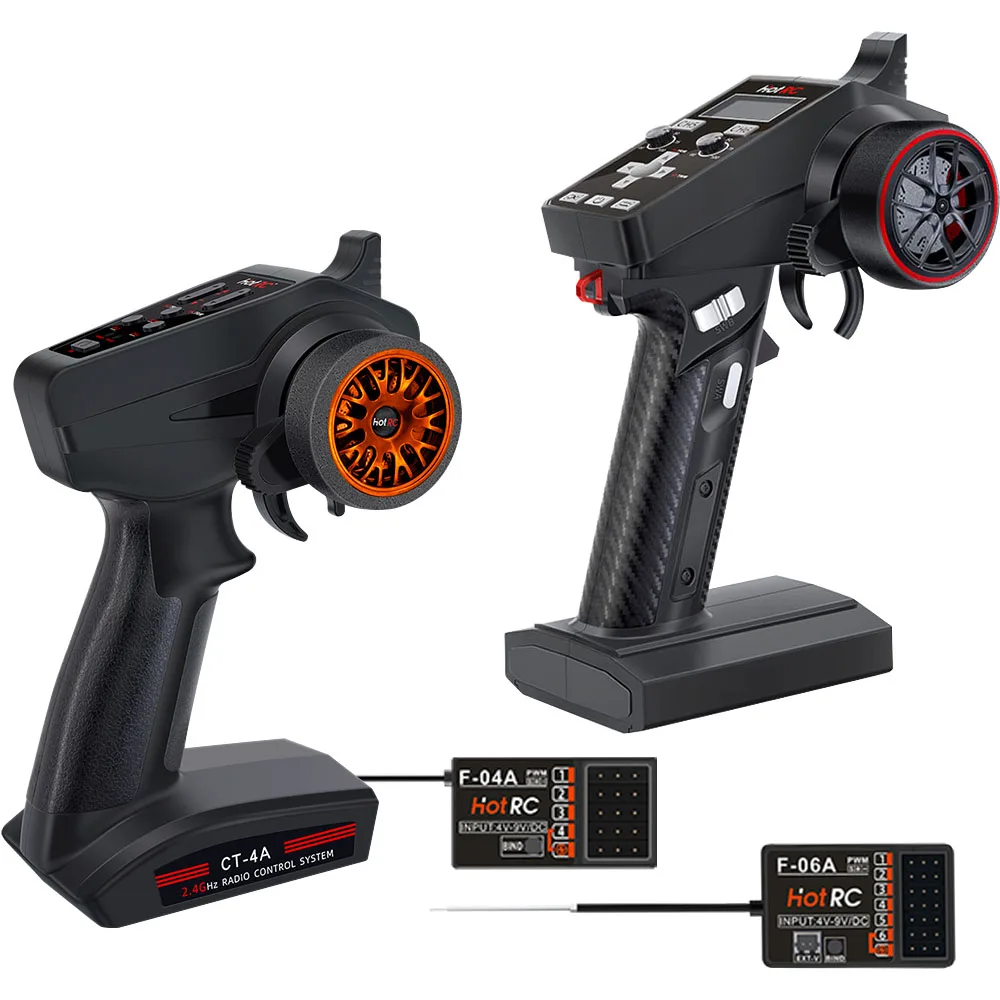 Hotrc DS-600 / DS-4A / CT-6A/ CT-4A 2.4GHZ FHSS Radio Control System Transmitter With Receiver For RC Car Boat