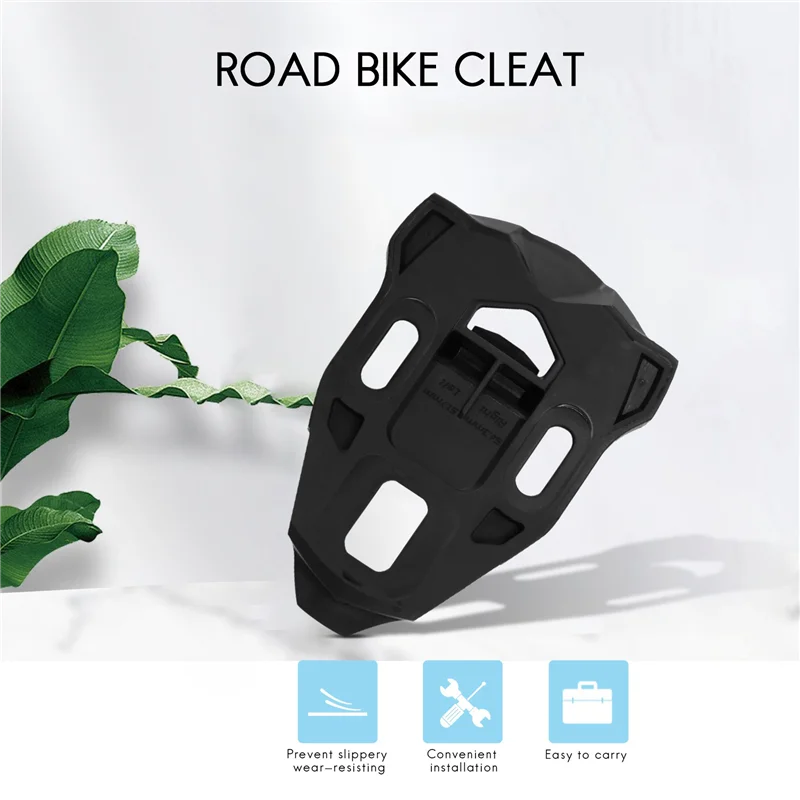 

4Pcs Bike Cleat Set Plastic Black Road Bike Cycling Pedal Cleat Lock Replacement For Time Iclic/X-Presso Pedal