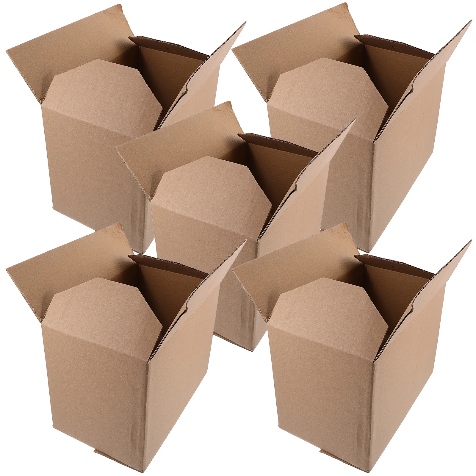 

5 Pcs Carton Kraft Paper Express Box Heavy Duty Shipping Boxes Mailers Corrugated Cardboard