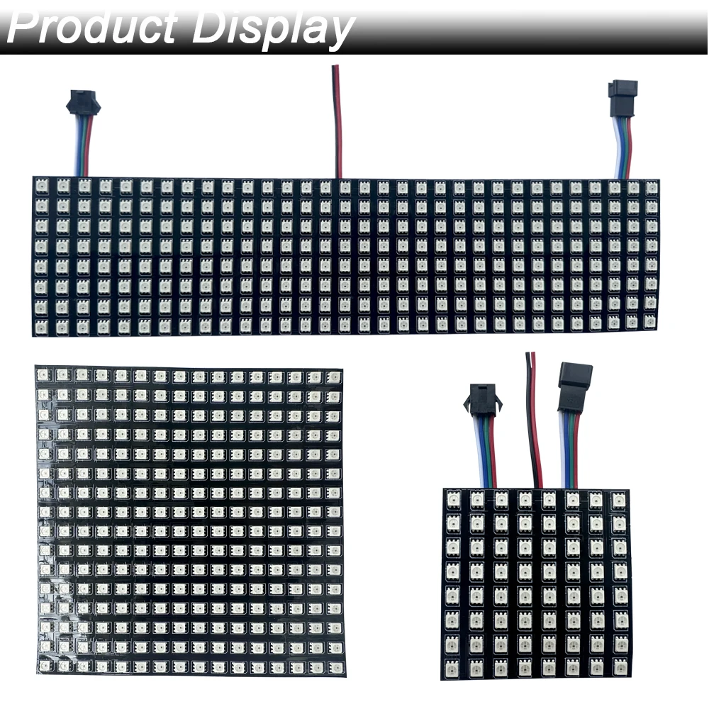 DC 12V WS2815 LED Matrix Panel Screen Digital  Pixel Programmed Individually Addressable Full Color Flexible Display Module