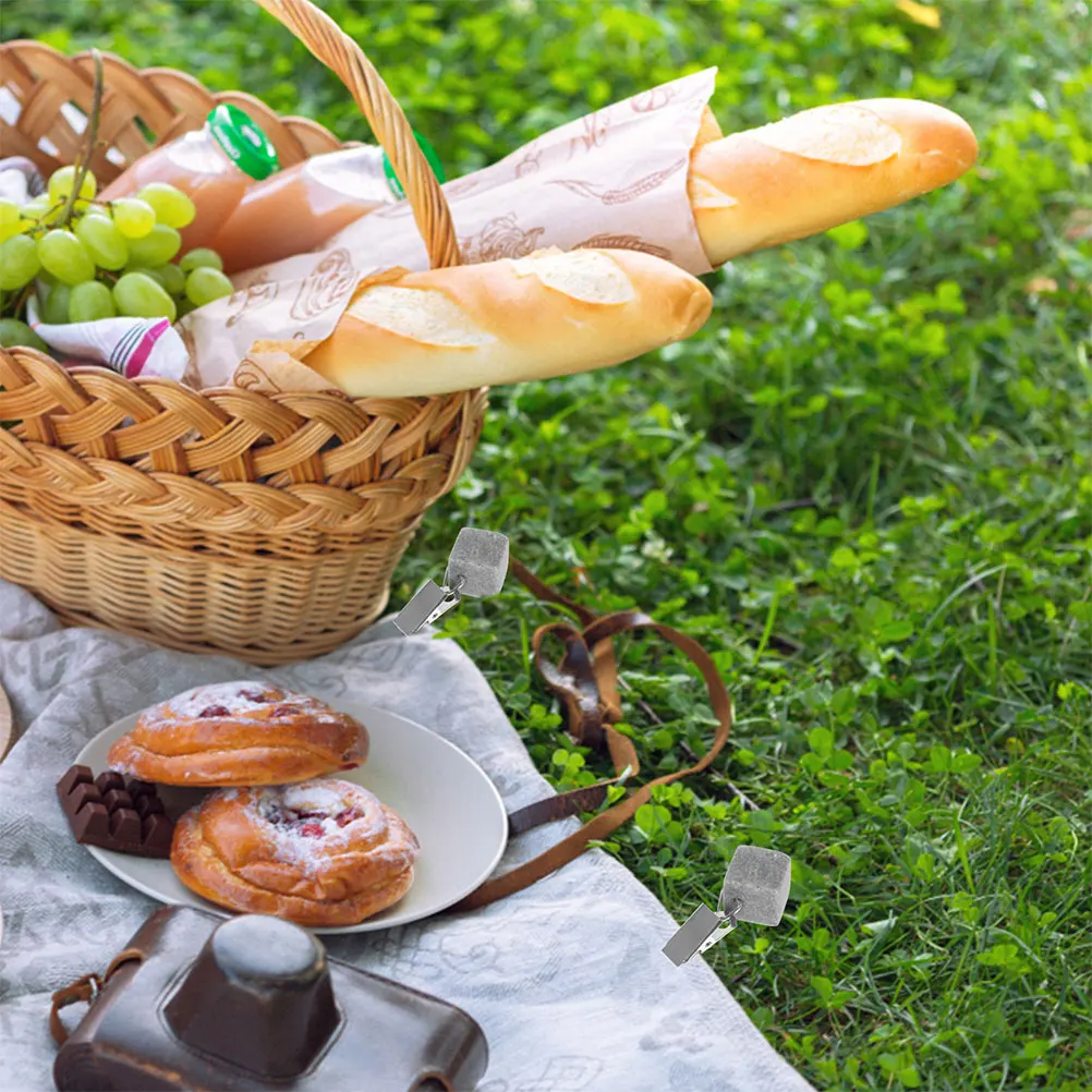 

8 Pcs Marble Pendant Table Cloth Clip Weights for Outdoor Curtains Decorative Tablecloth