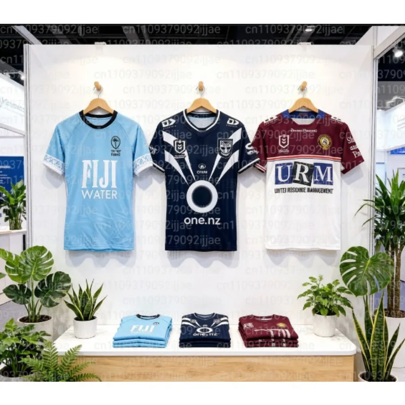 2026NRLA Australia Rugby Jersey Training Suit 3D Printed Summer Sports Breathable Quick Drying Thin Parent-child T-shirt