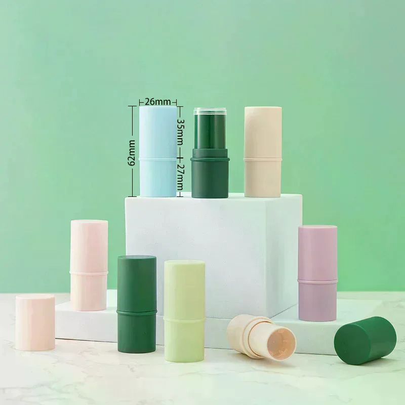 1PC 6g Candy Color Empty Refillable Lipstick Tube Lip Balm Container Empty Cosmetic Container Lotion Container Travel Bottle