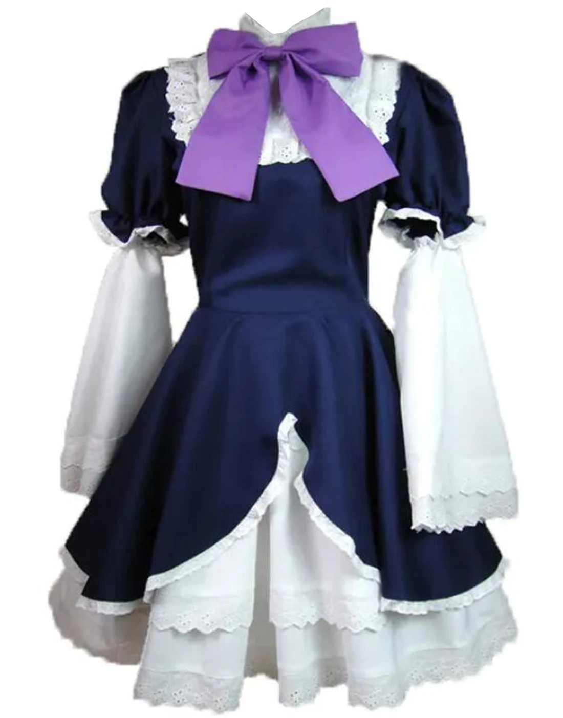 

Anime Umineko no Naku Koro ni Bernkastel Cosplay Costume Custom Made Maid Lolita Dress Halloween Outfit Custom