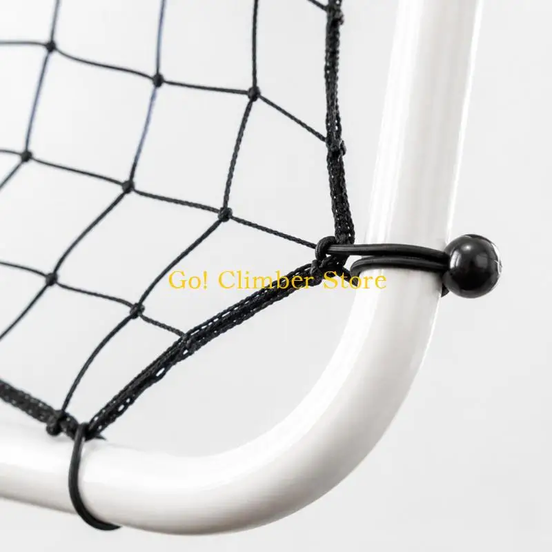 Q84C Soccer Ball Return Rebounder Net with Polyester Net Design, a Visible Aiming Zone and Simple Assembly Design for Home-Yard