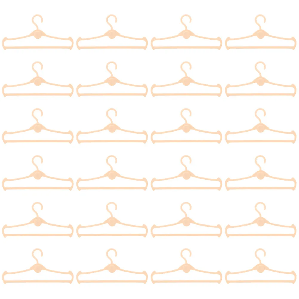 

60Pcs Mini Clothes Hangers Hanging Small Clothes Rack for Miniature Small House Supplies and Accessories Mini Hangers