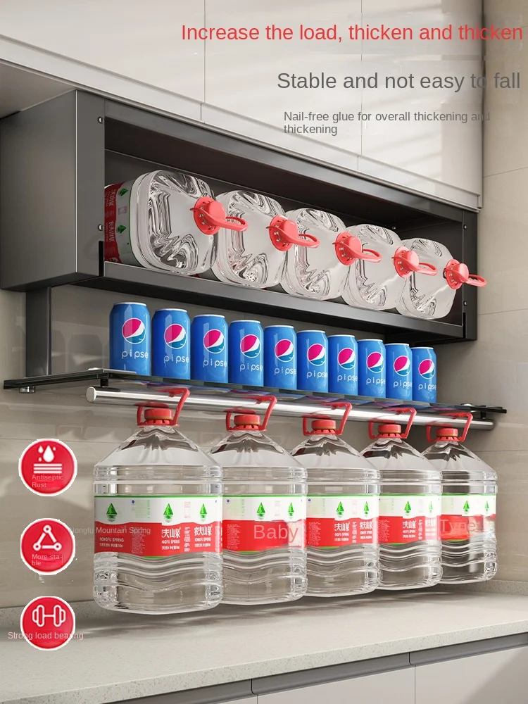 Thickened glass kitchen racks hanging cabinets below the hanging cabinets home seasoning racks for dishes hanging cabinets stora