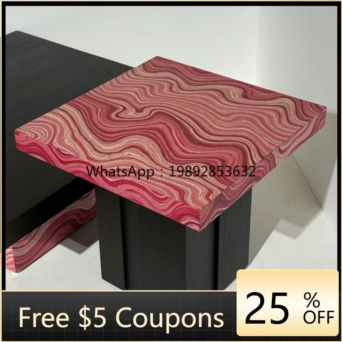 

LYY Vintage Style Coffee Table Side Living Room Combination Italian Minimalist Storage Table Sofa Side Table Coffee