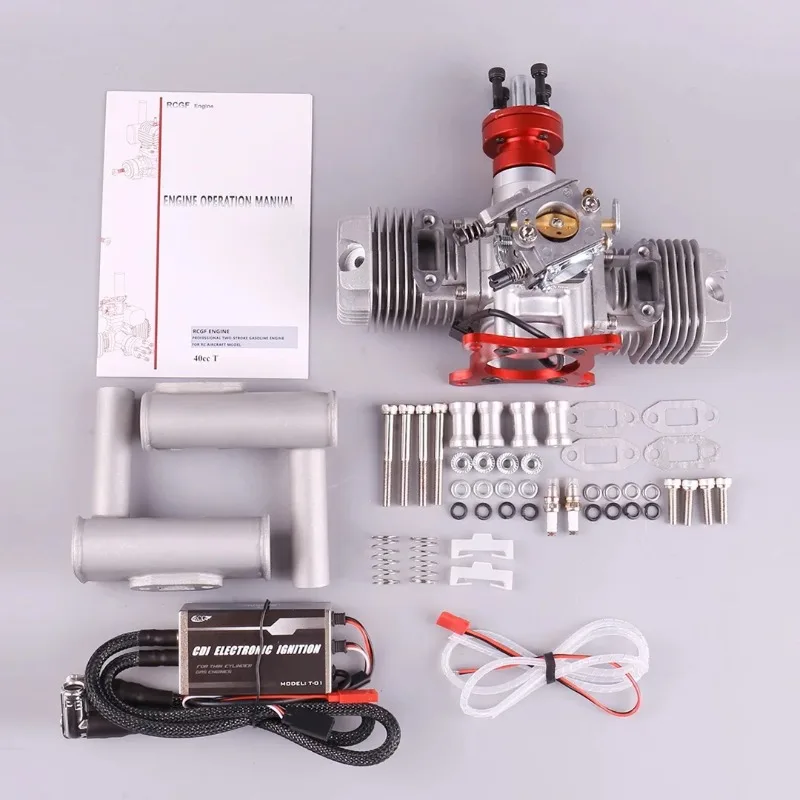 RCGF Petrol/Gas Oline Engine  40CC Twin 40CCT Twin Cylinder RCGF40 for RC Model Airplane 40CC T